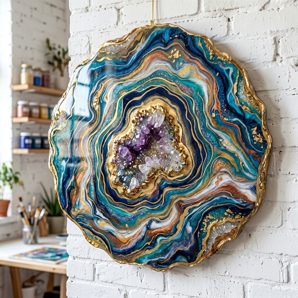 Geoda de resina jogalart